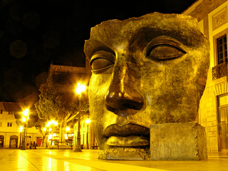Big Beautiful Face Statue in Tenerife by epSos.de